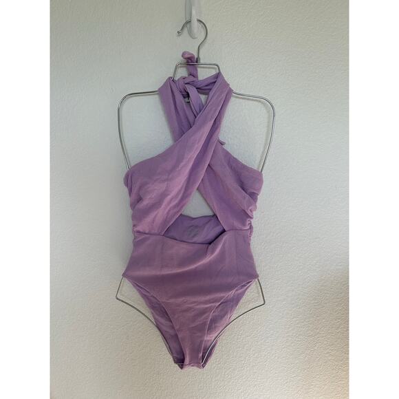 JMP the Label Lavender One Piece Multi-Way Swimsuit - L - Picture 2 of 6